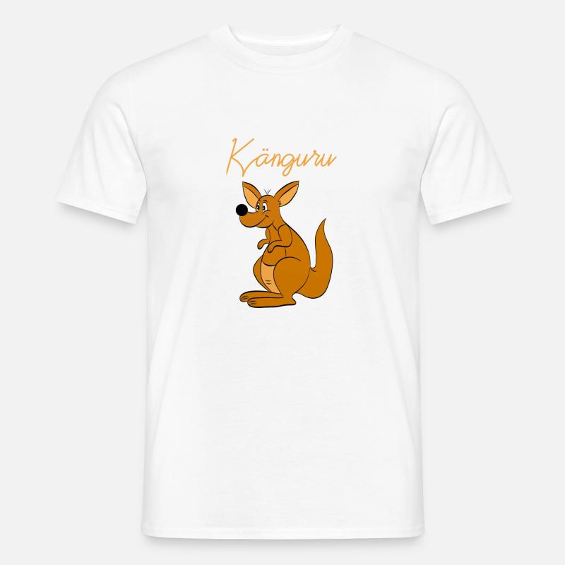 Känguru kangaroo - Männer T-Shirt - Weiß
