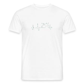 Sewing gift knitting - Men's T-Shirt - white - Front - AI Model Male 178 dark (178cm)
