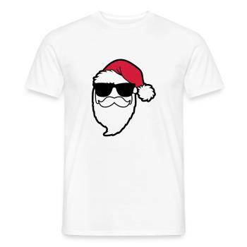 santa_claus_hohoho_4a - Männer T-Shirt - Weiß - Vorne - AI Model Male 178 dark (178cm)