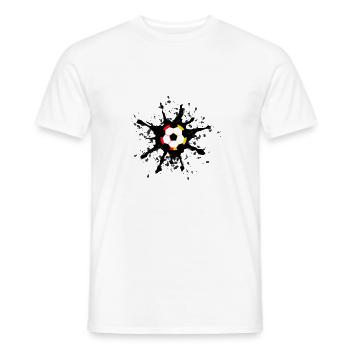 (Fußball) - Männer T-Shirt - Weiß - Vorne - AI Model Male 178 dark (178cm)