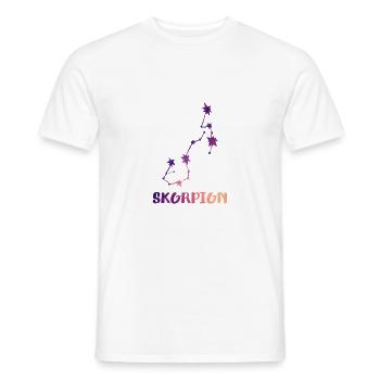 skorpion Sternbild - Männer T-Shirt - Weiß - Vorne - AI Model Male 178 dark (178cm)