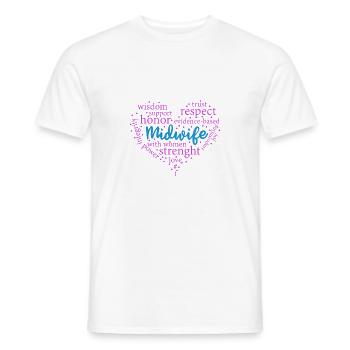 Midwife - Männer T-Shirt - Weiß - Vorne - AI Model Male 178 dark (178cm)