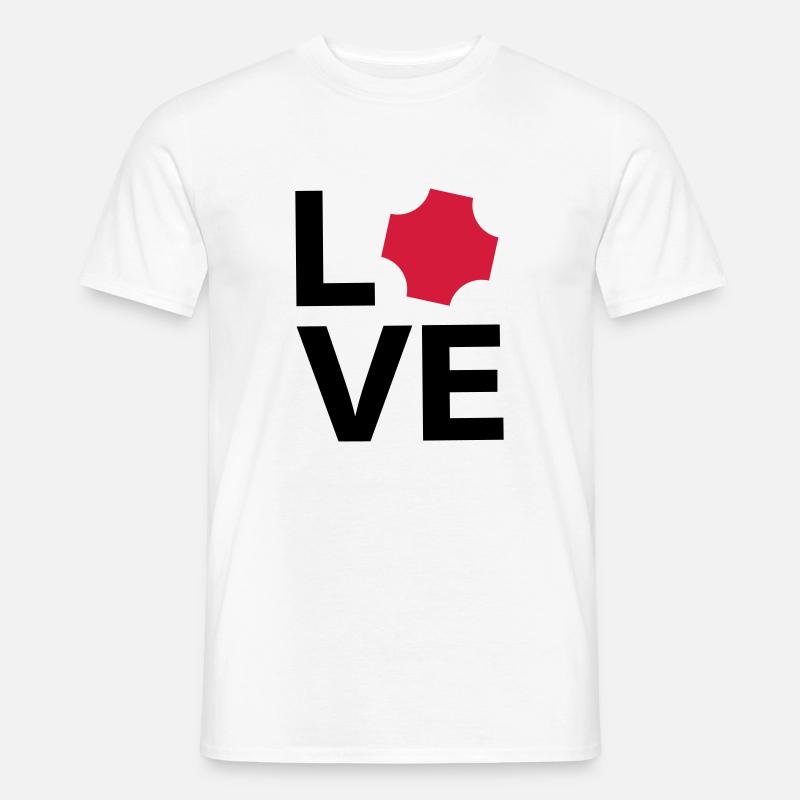 Love - Räppli - Männer T-Shirt - Weiß
