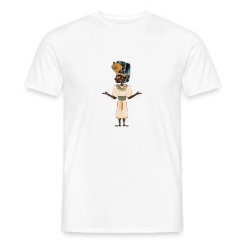 Egypte antique T-shirt Ankh Kemet Ra égyptien - T-shirt homme - blanc - Devant - AI Model Male 178 dark (178cm)