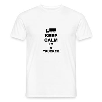 Trucker Fernfahrer - Männer T-Shirt - Weiß - Vorne - AI Model Male 178 dark (178cm)