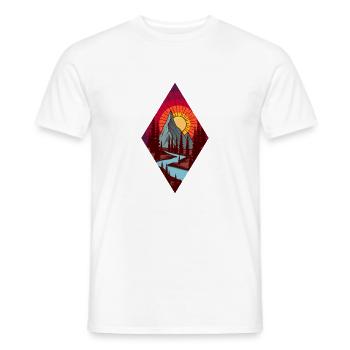 Landschaften - Männer T-Shirt - Weiß - Vorne - AI Model Male 178 dark (178cm)