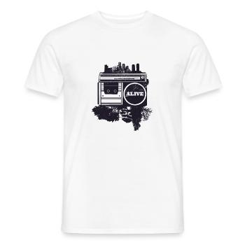 hip Hop Design - Männer T-Shirt - Weiß - Vorne - AI Model Male 178 dark (178cm)