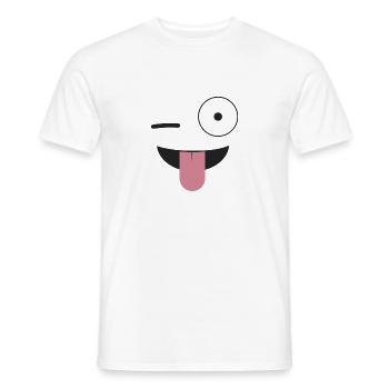 Silly Eyes Emojis - T-shirt homme - blanc - Devant - AI Model Male 178 dark (178cm)