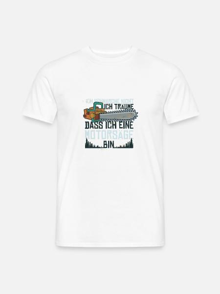 Lustiger Schnarcher - Männer T-Shirt - Weiß