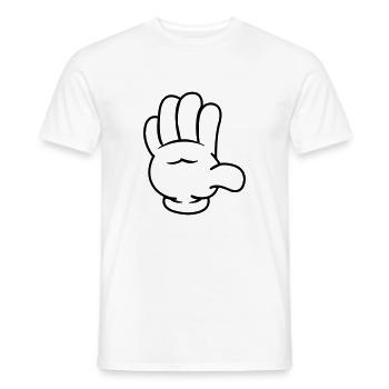 comic_hand_001 - T-shirt homme - blanc - Devant - AI Model Male 178 dark (178cm)