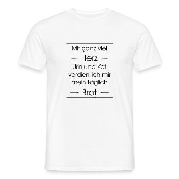 Pflegedienst Geschenk Idee Altenpflege Altenheim - Männer T-Shirt - Weiß - Vorne - AI Model Male 178 dark (178cm)