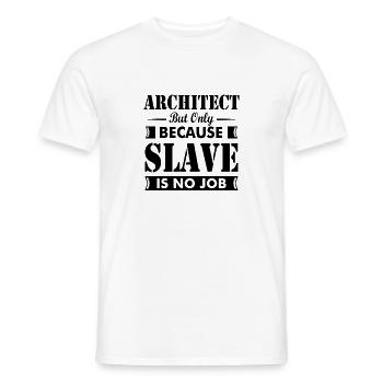 Architecte disant architecte architecture - T-shirt homme - blanc - Devant - AI Model Male 178 dark (178cm)