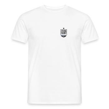 Personal trainer workout and fitness design - Men's T-Shirt - white - Front - AI Model Male 178 dark (178cm)