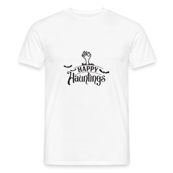 Cadeau de costume effrayant d'HalloweenHorreurSorcière - T-shirt homme - blanc - Devant - AI Model Male 178 dark (178cm)
