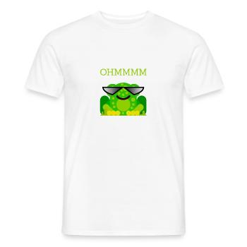 Yoga Frosch Ohmmmm Meditation Programmierer - Männer T-Shirt - Weiß - Vorne - AI Model Male 178 dark (178cm)