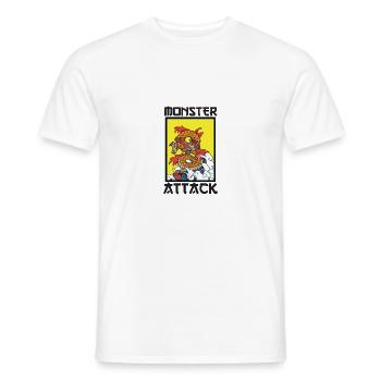 Monster Attack - Men's T-Shirt - white - Front - AI Model Male 178 dark (178cm)