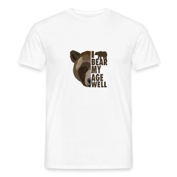 Ich kann mein Alter gut verstecken - Männer T-Shirt - Weiß - Vorne - AI Model Male 178 dark (178cm)