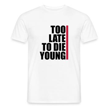 Les jeunes textes - T-shirt homme - blanc - Devant - AI Model Male 178 dark (178cm)