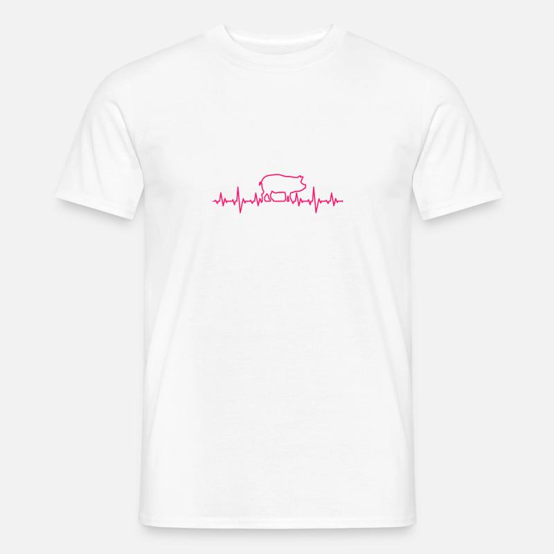 Schwein - Männer T-Shirt - Weiß