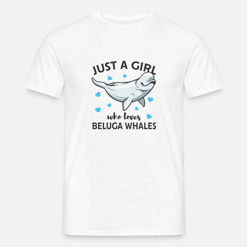 Weißwal - Männer T-Shirt - Weiß