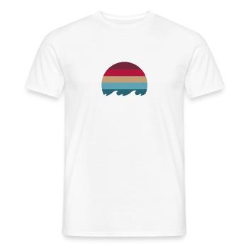 Wellen Pastell - Männer T-Shirt - Weiß - Vorne - AI Model Male 178 dark (178cm)