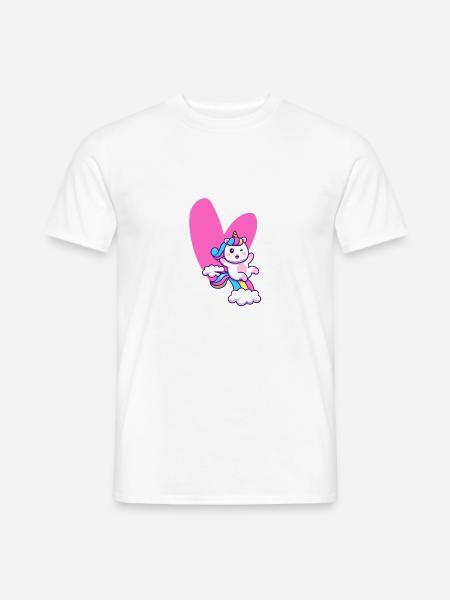 Unicorn of Love - Men's T-Shirt - white