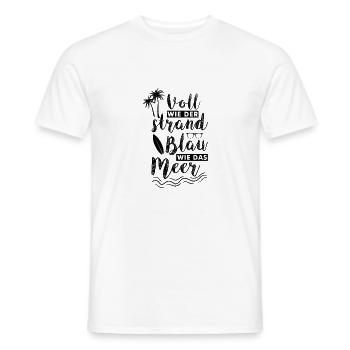 Cooler Party Mallorca Spruch Feiern Alkohol - Männer T-Shirt - Weiß - Vorne - AI Model Male 178 dark (178cm)