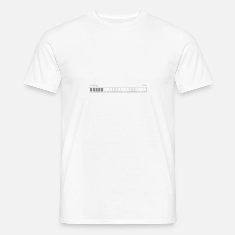 Loading bar 25%, bright - Men’s T-shirt - white