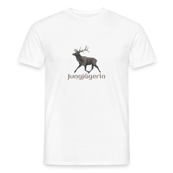 Cerf - jeune chasseur - T-shirt homme - blanc - Devant - AI Model Male 178 dark (178cm)