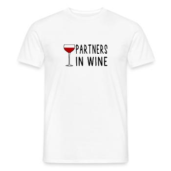 Wein Partners in Wine Partner Lustige Geschenke - T-shirt homme - blanc - Devant - AI Model Male 178 dark (178cm)