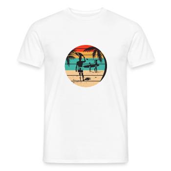 Surf, Surf, Surf, Surf, Surf - T-shirt homme - blanc - Devant - AI Model Male 178 dark (178cm)