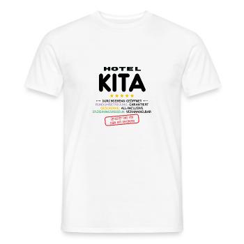 Hotel Kita Durchgehend Geöffnet - Männer T-Shirt - Weiß - Vorne - AI Model Male 178 dark (178cm)