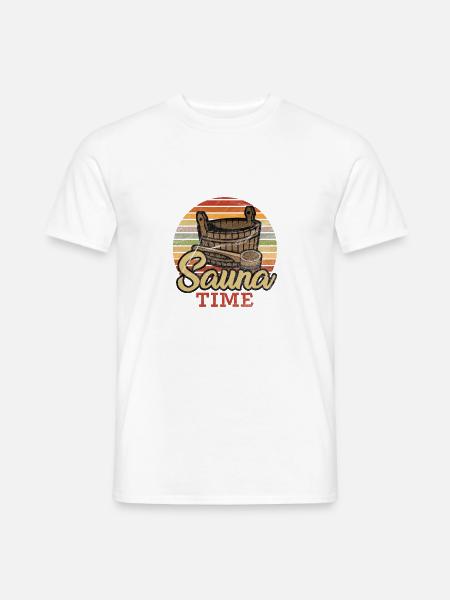 Sauna Time by the Manzanita`s - Männer T-Shirt - Weiß
