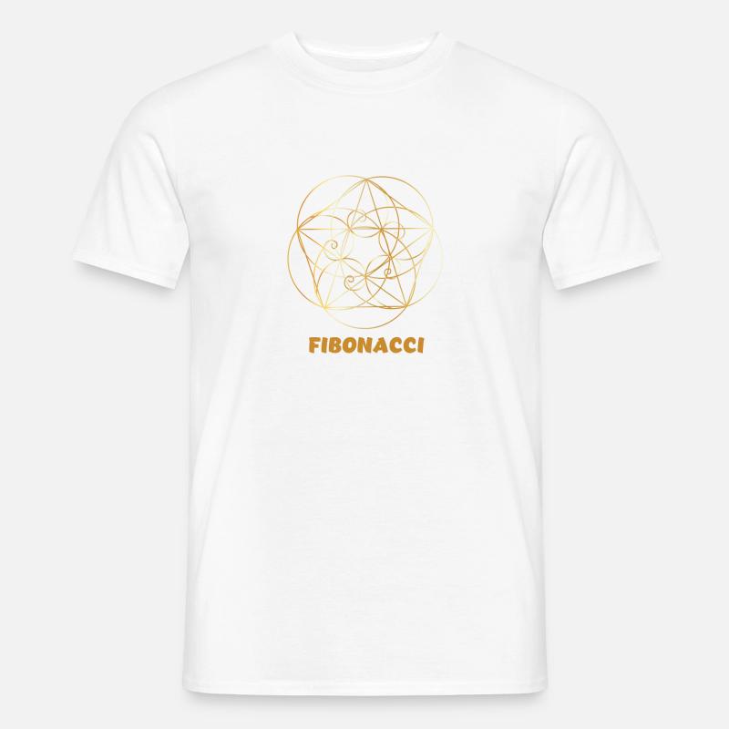 Leonardo Fibonacci Mathematician Math Series Sequence - Men’s T-shirt - white