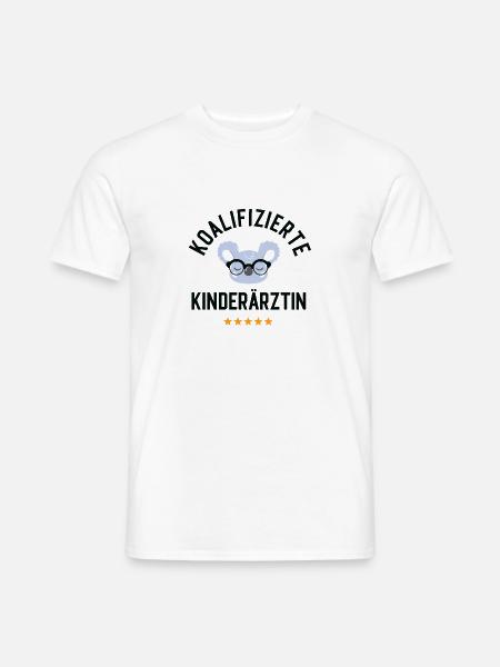 Koalifizierte Kinderärztin Geschenk Lustig - Männer T-Shirt - Weiß
