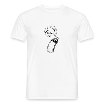 Sprühdose Streetart Kunst Graffiti Style - Männer T-Shirt - Weiß - Vorne - AI Model Male 178 dark (178cm)