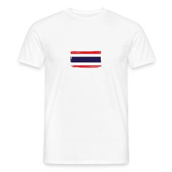 Thailand Flag - Men's T-Shirt - white - Front - AI Model Male 178 dark (178cm)