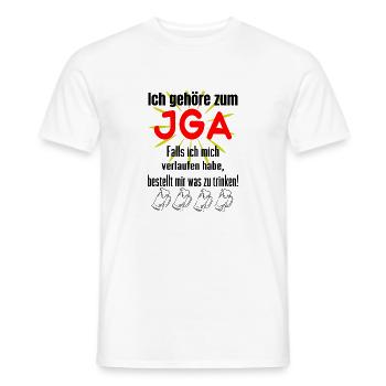 Ich gehöre zum Junggesellenabschied - Männer T-Shirt - Weiß - Vorne - AI Model Male 178 dark (178cm)