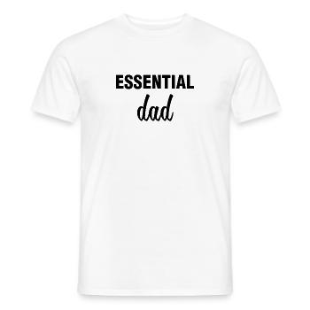 Essential Dad Step Father - Men's T-Shirt - white - Front - AI Model Male 178 dark (178cm)