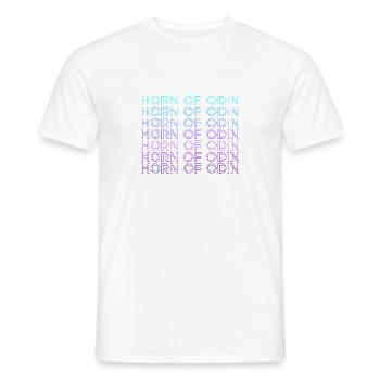Corne d’Odin Viking Mythologie nordique Rétro - T-shirt homme - blanc - Devant - AI Model Male 178 dark (178cm)