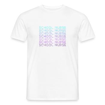 Schulkrankenschwester Retro - Männer T-Shirt - Weiß - Vorne - AI Model Male 178 dark (178cm)