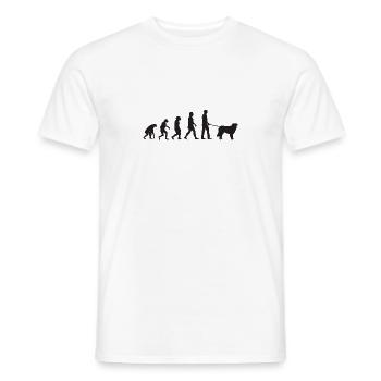 Évolution de Kuvasz - T-shirt homme - blanc - Devant - AI Model Male 178 dark (178cm)
