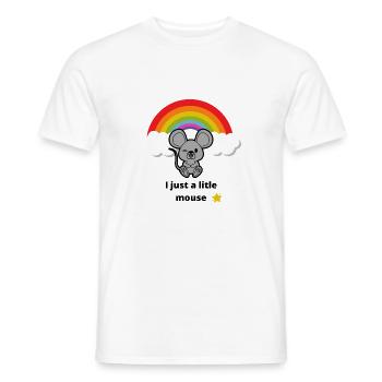 Litle Maus Nice Gift - Männer T-Shirt - Weiß - Vorne - AI Model Male 178 dark (178cm)