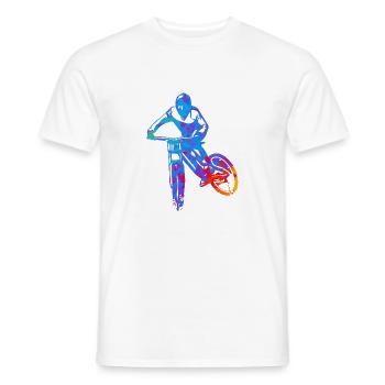 Couleur Descente - T-shirt homme - blanc - Devant - AI Model Male 178 dark (178cm)
