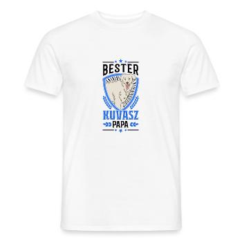 Bester Kuvasz Papa - Männer T-Shirt - Weiß - Vorne - AI Model Male 178 dark (178cm)