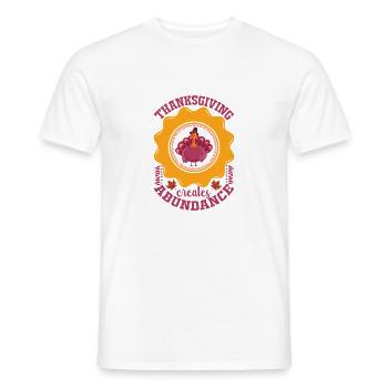 Dinde de Thanksgiving Dinde de Thanksgiving - T-shirt homme - blanc - Devant - AI Model Male 178 dark (178cm)