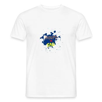 Don't be sadly saddened joylessly depremated - Men's T-Shirt - white - Front - AI Model Male 178 dark (178cm)