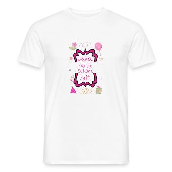 Danke für die schöne Zeit - Männer T-Shirt - Weiß - Vorne - AI Model Male 178 dark (178cm)