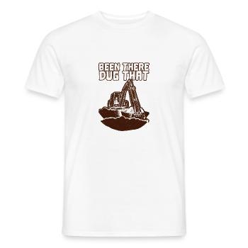 Construction Trucks Forklift Operator Truck Driver - Men's T-Shirt - white - Front - AI Model Male 178 dark (178cm)