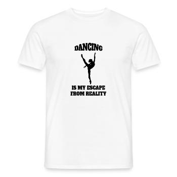 Dance Class Ballet Ballerina Gift Dance Dancer - Men's T-Shirt - white - Front - AI Model Male 178 dark (178cm)